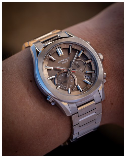 Orologio Cronografo Cassa Acciaio Edifice Serie eqb-1300