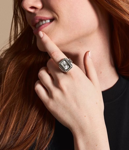 Anello Fossil Acciaio