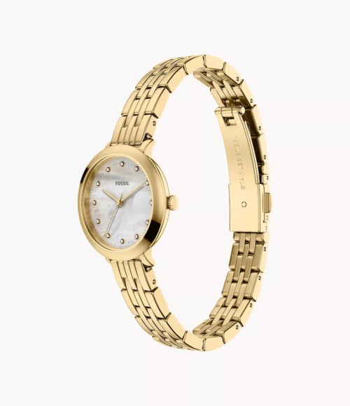 Orologio Fossil Bracciale Acciaio dorato