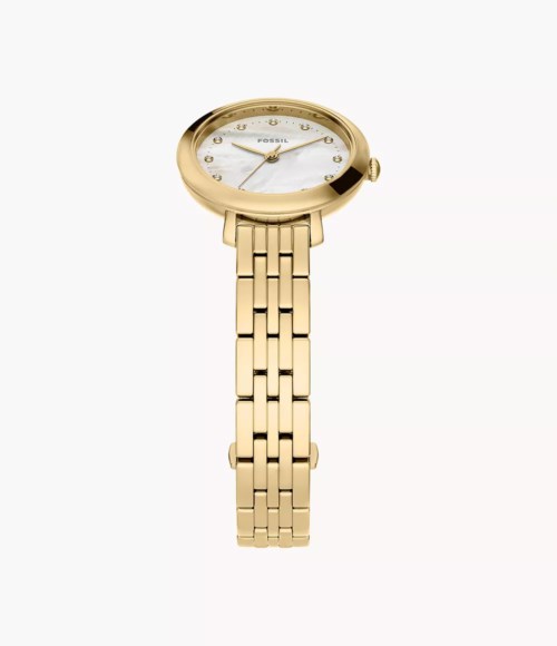 Orologio Solo tempo Cassa Acciaio dorato Fossil Heidi