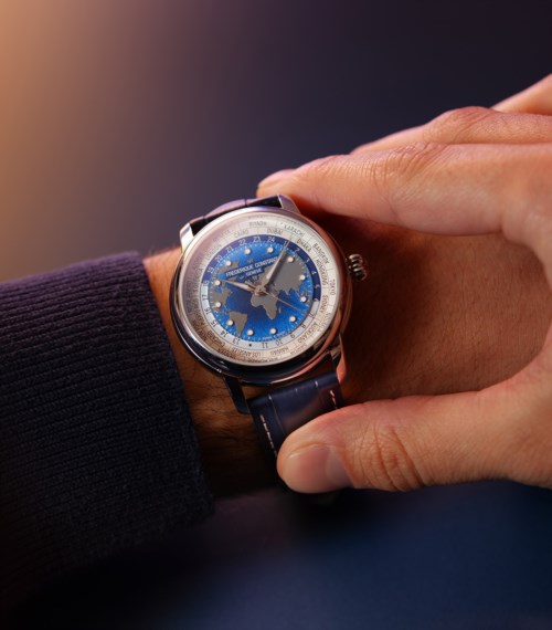 Orologio Worldtimer Cassa Acciaio Frederique Constant Manufacture