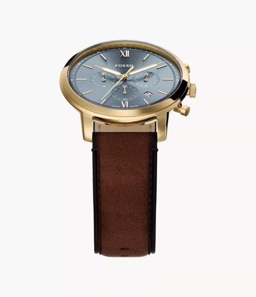 Orologio Cronografo Cassa Acciaio dorato Fossil Neutra