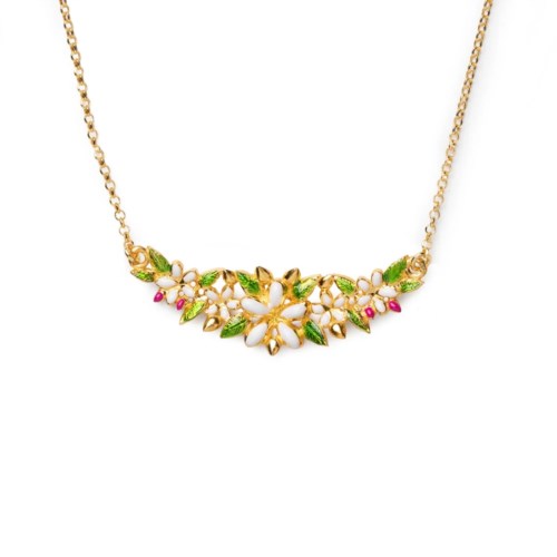 Collana Isola Bella Mini Collier Gelsomino Smalti dettagli