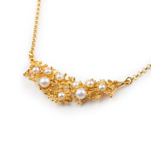 Collana Donna Isola Bella Mini Collier Gold Rami di Perle