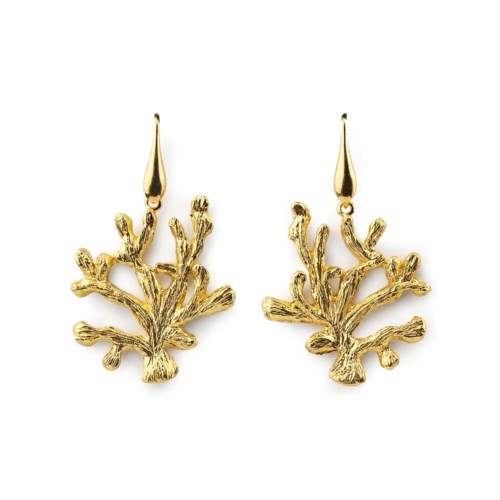 isola bella Orecchini orecchini gold corallo