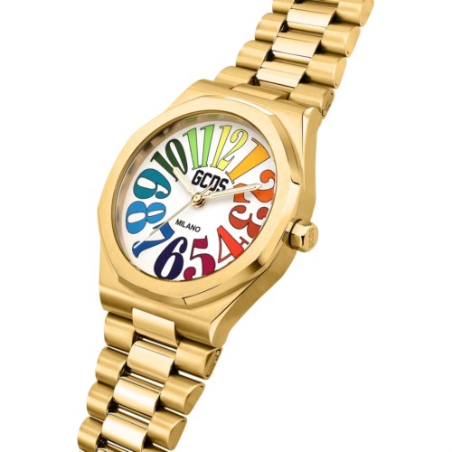 Orologio Solo tempo Cassa Acciaio dorato Gcds Time Bomb