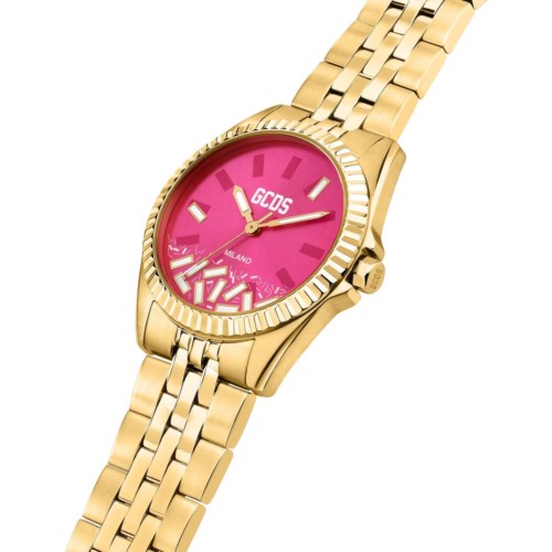 Orologio Solo tempo Cassa Acciaio dorato Gcds Playful Precision
