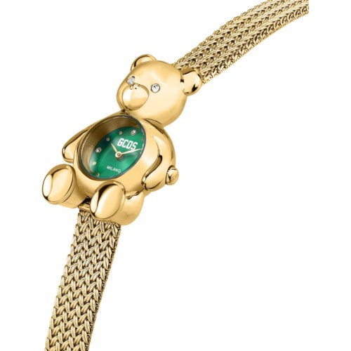 Orologio Solo tempo Cassa Acciaio dorato Gcds Coraggio Bear