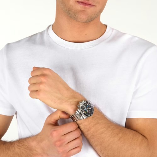 Orologio Cronografo Cassa Acciaio Philip Watch Caribe Diving