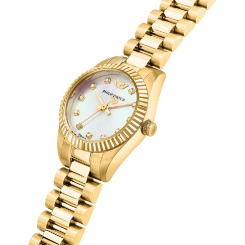 Orologio Solo tempo Cassa Acciaio dorato Philip Watch Caribe Urban