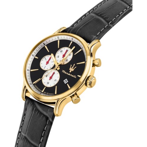 Orologio Cronografo Cassa Acciaio dorato Maserati epoca