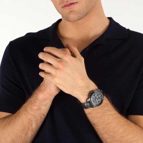 Orologio Cronografo Cassa Acciaio Maserati Dark