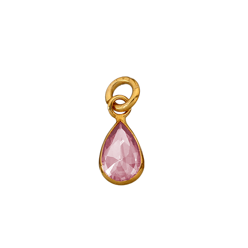 dodo mariani Stopper Rugiada ru202.g stopper rugiada goccia zircone rosa oro giallo 9kt
