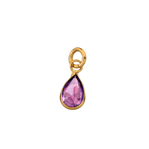 dodo mariani Stopper Rugiada ru202.g stopper rugiada goccia zircone viola oro giallo 9kt