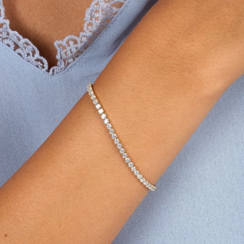 Bracciale Argento dorato Morellato infinito