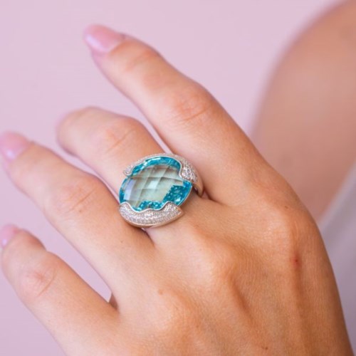 Anello Boccadamo Cristallo