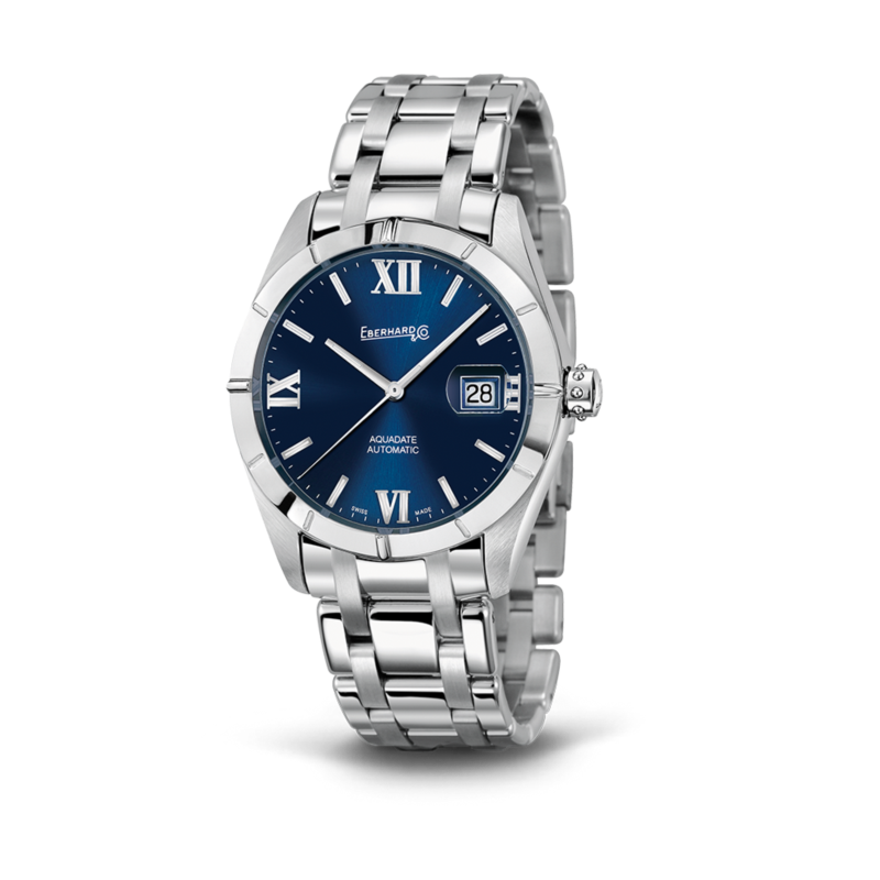 Orologio Automatico Eberhard Aquadate Aquadate Acciaio 39 mm Uomo