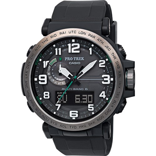 Orologio Radiocontrollato PRO TREK Pro trek prw-6600 Prw-6600y-1er Resina  51 mm Bussola Uomo