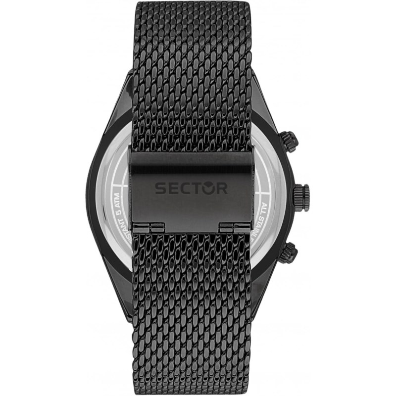 Orologio Quarzo SECTOR Collezione 770 R3273616006 Acciaio nero 44 mm Uomo