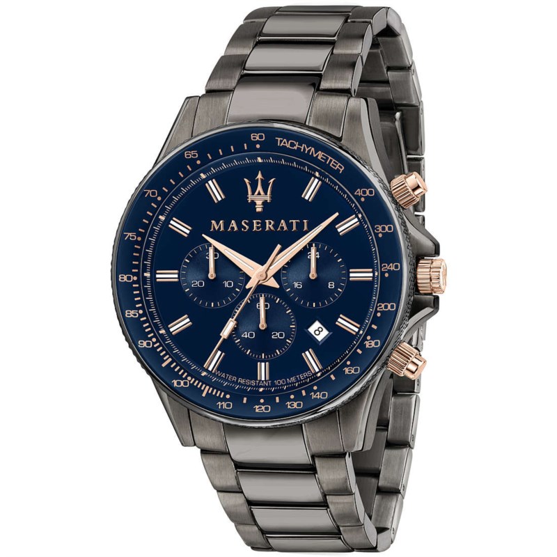 Orologio Quarzo MASERATI Sfida R8873640001 Acciaio 44 mm Uomo