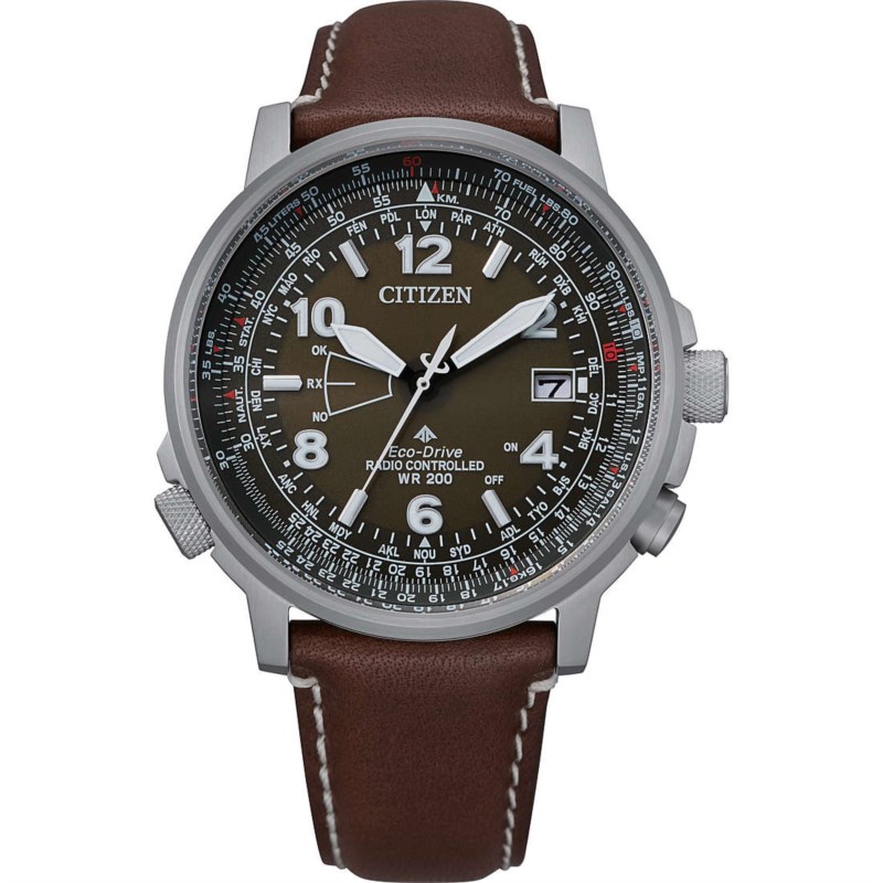 Orologio Solare CITIZEN Pilot Cb0240-29x Acciaio 42 mm Uomo