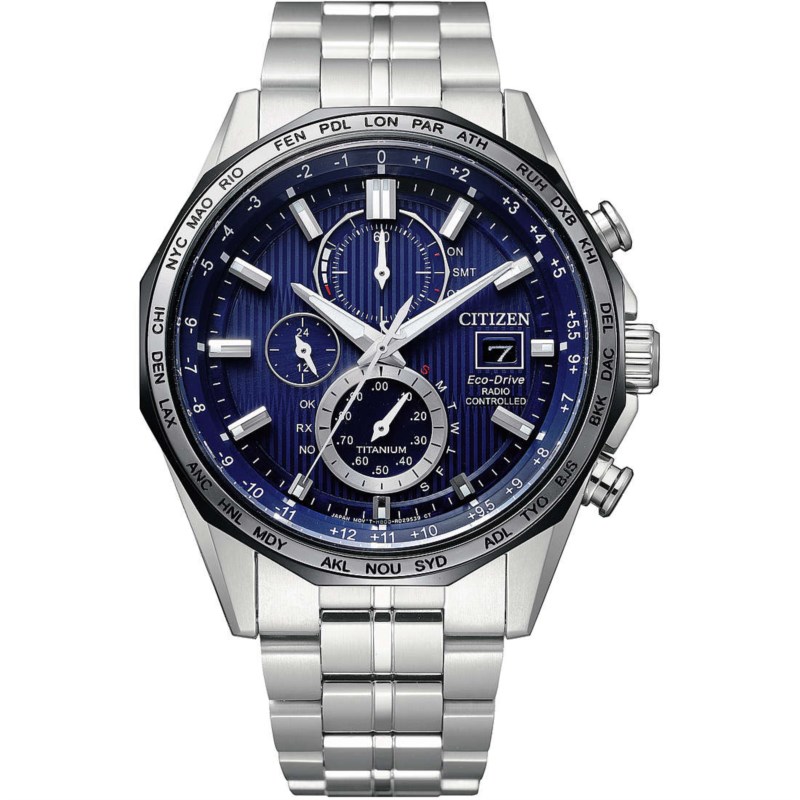 Orologio Solare CITIZEN H800 titanio At8218-81l Titanio 44 mm Cronografo  Uomo