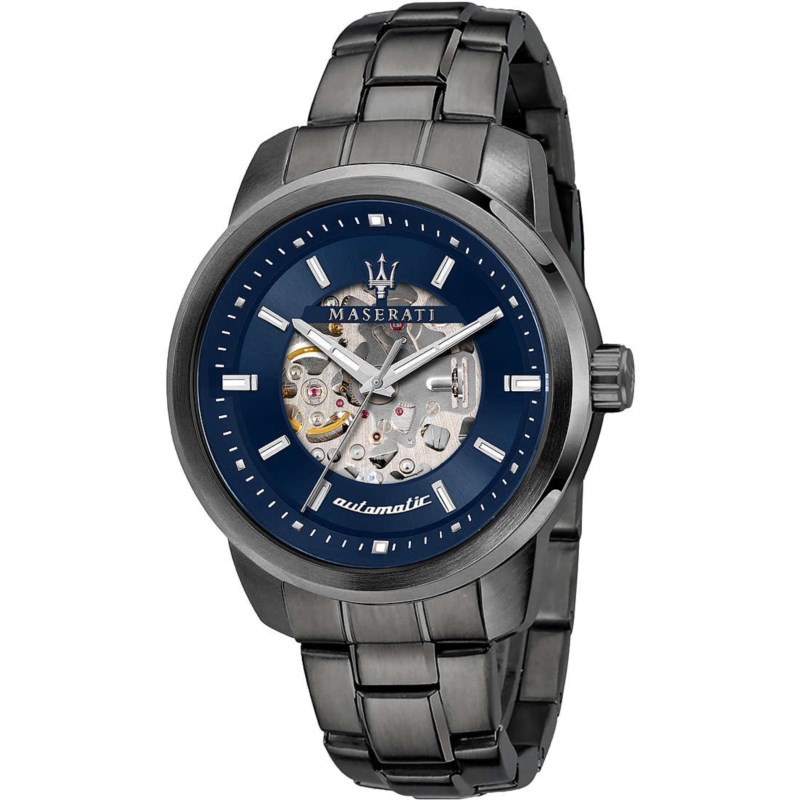 Orologio Automatico MASERATI Successo R8823121001 Acciaio nero 44 mm Uomo