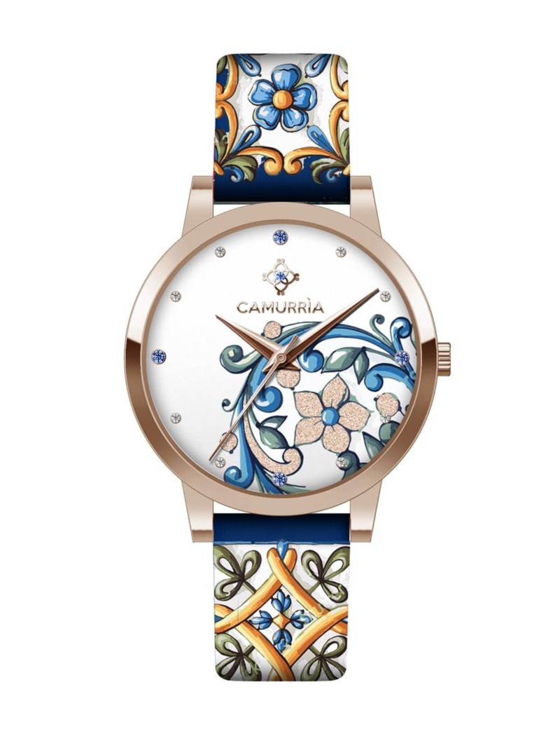 Orologio Quarzo CAMURRIA A maiolica Metallo 29 mm Donna