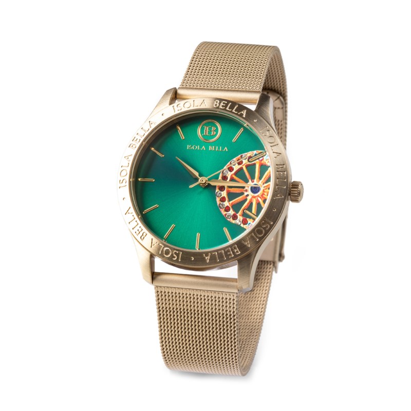 Orologio Quarzo ISOLA BELLA Orologio 40000036 orologio ruota con maglia  milano dorata Acciaio dorato 36 mm Donna