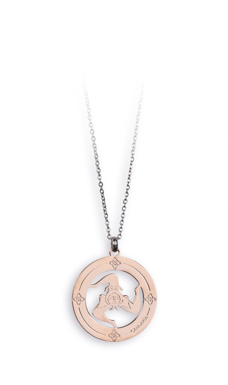 Collana CAMURRIA A trinacria Acciaio Acciaio rosa Donna