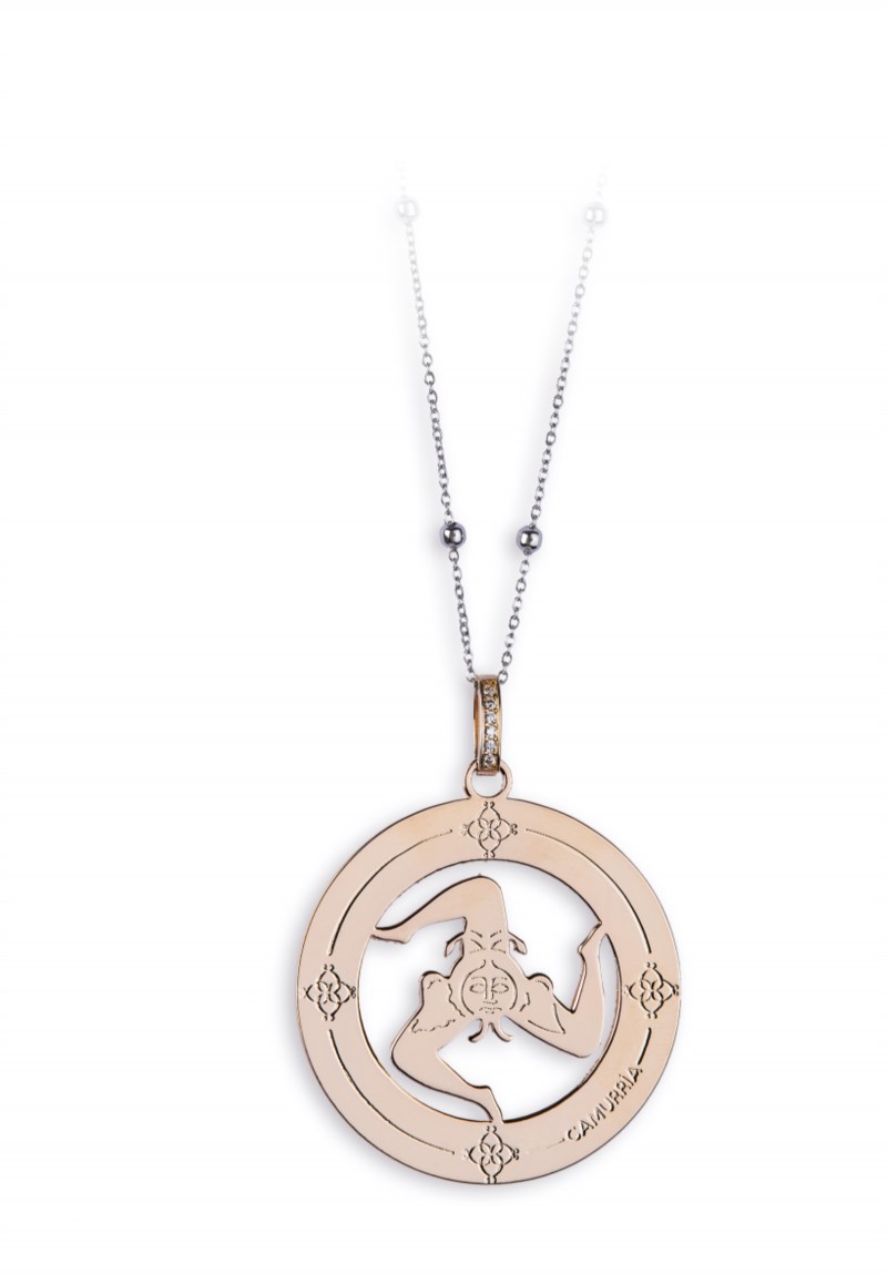 Collana CAMURRIA A trinacria Acciaio Acciaio rosa Donna