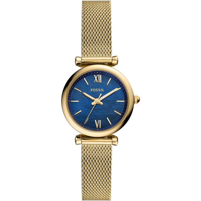 Orologio Quarzo FOSSIL Carlie mini Es5020 Acciaio dorato 28 mm Donna