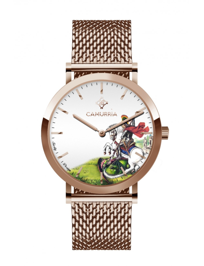 Orologio Quarzo CAMURRIA San giorgio Cmg01rs1 Acciaio rosa 40 mm Uomo
