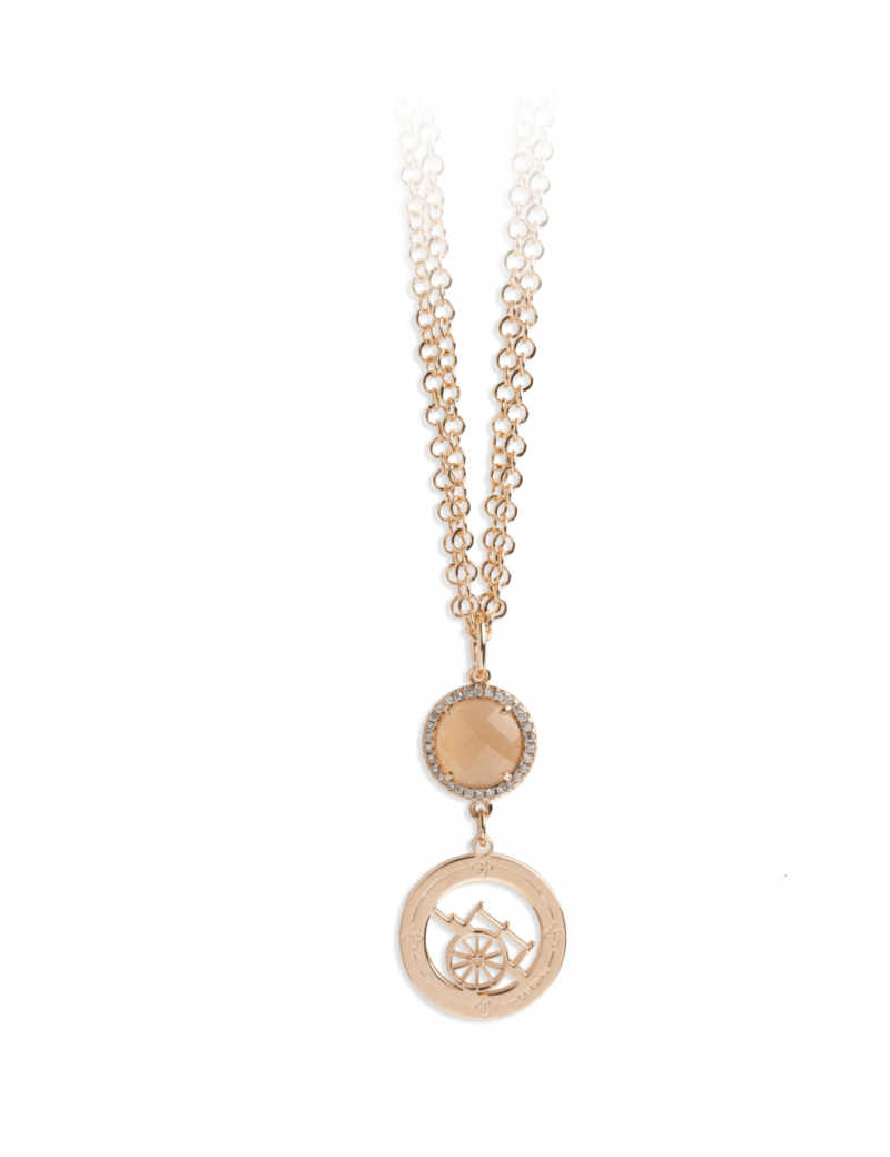 Collana CAMURRIA U carrettu Cjcl01t4rc Acciaio rosa Pietre Pietre Donna