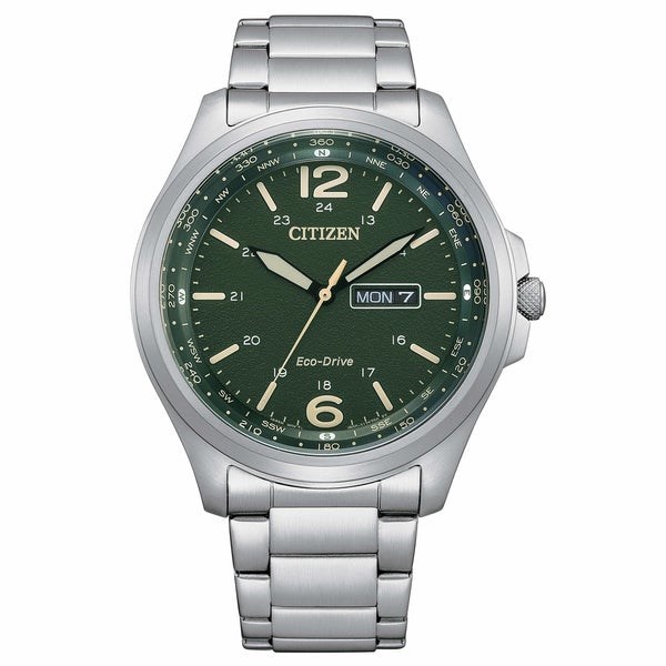 Orologio Eco drive CITIZEN Military Aw0110-82x Acciaio 44 mm Uomo