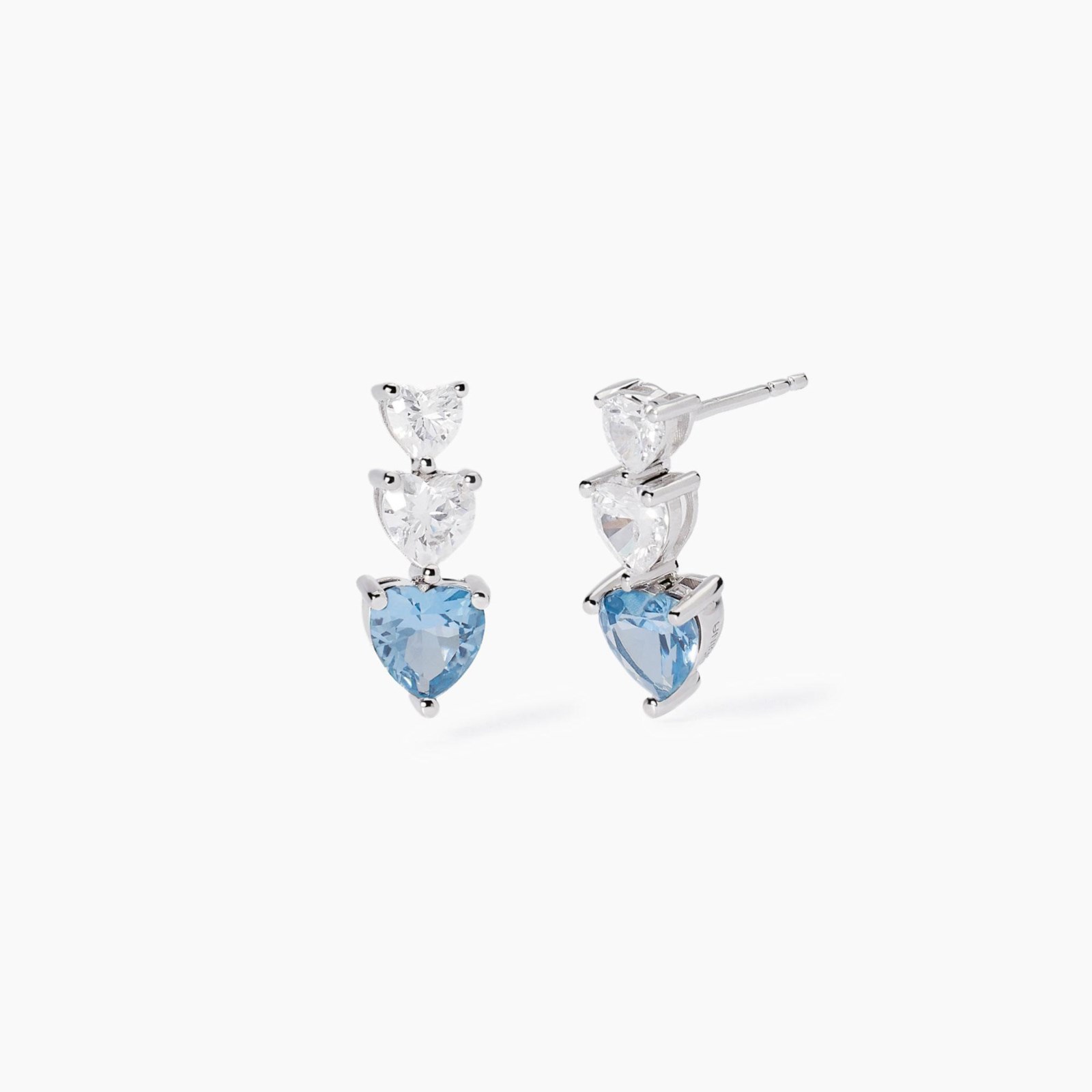 Thomas Sabo Orecchino Singolo In Argento 925 Con Pietre Bianche – Design Charm Club – Oro E Argento