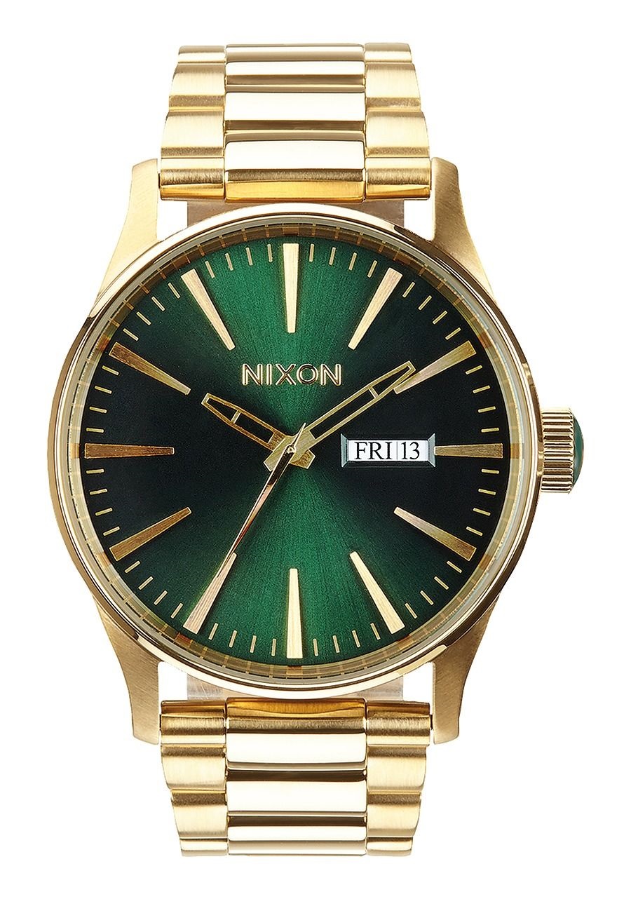 Orologio Quarzo NIXON Sentry ss A356 1919 Acciaio dorato 42 mm Uomo