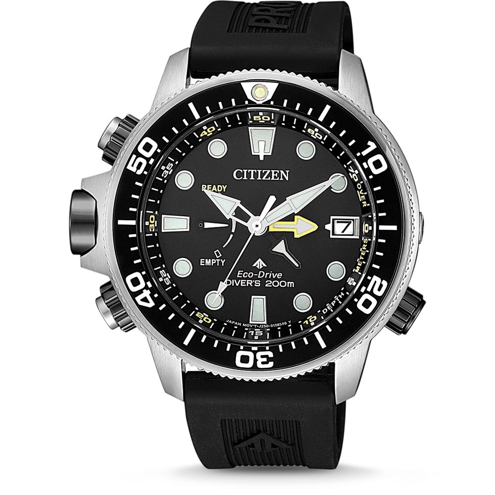 Orologio Eco drive CITIZEN Promaster Bn2036-14e Acciaio 46 mm Profondimetro  Uomo