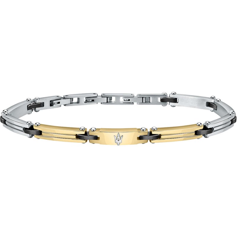 Bracciale MASERATI J Jm421atz11 Acciaio Acciaio dorato Ceramica Uomo