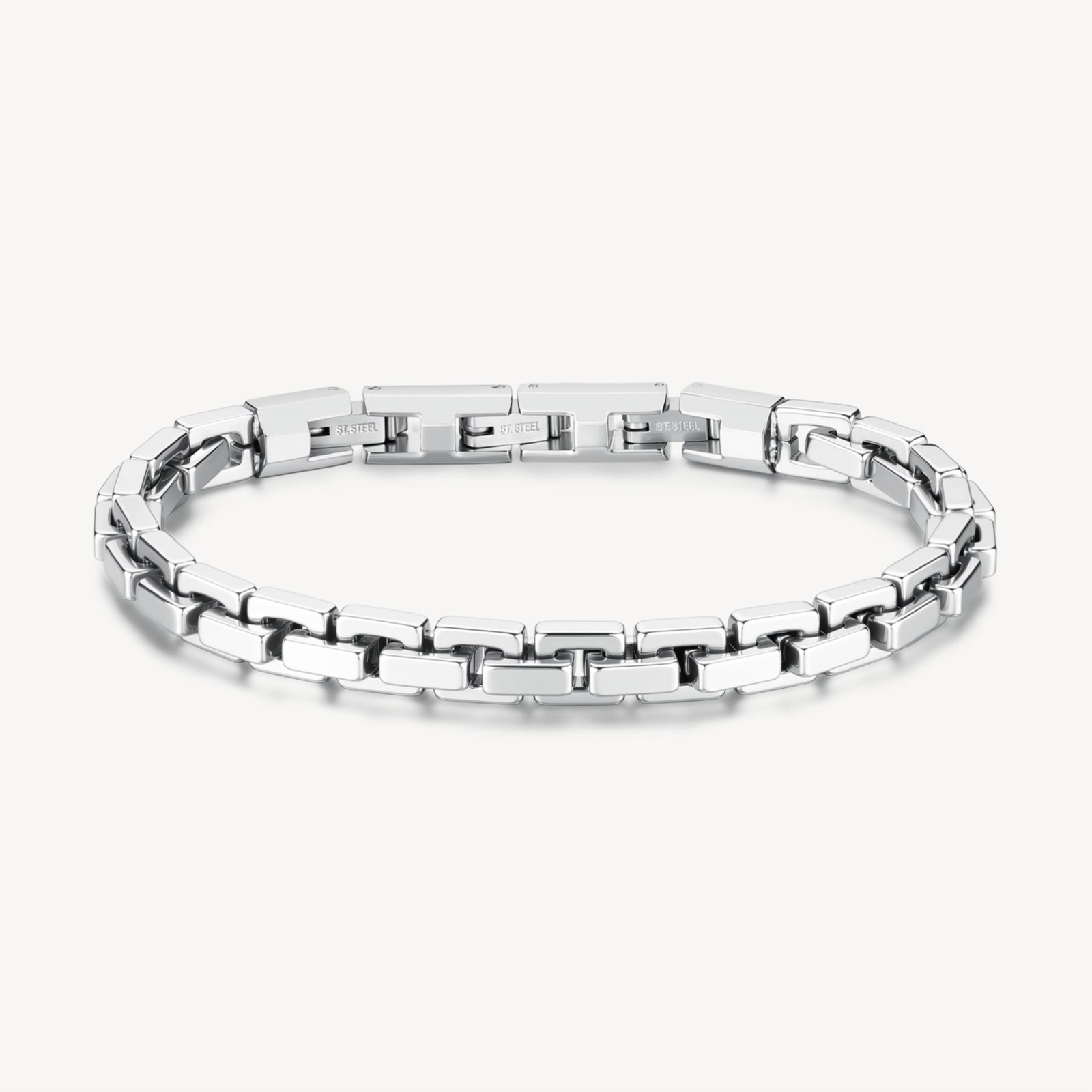 Brosway Bracciale Uomo Riptide In Acciaio 316L - Catena Spiga Diametro 218 Mm (Modello BTD027)