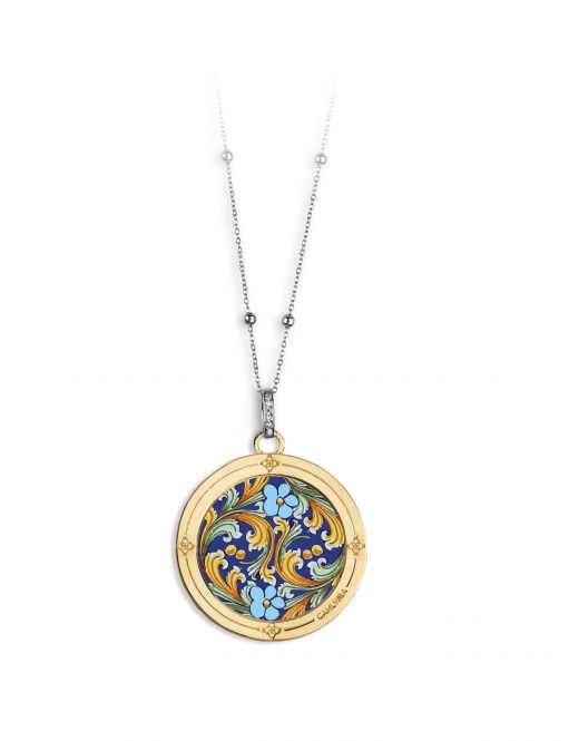 Collana CAMURRIA U girasuli Cjcl06s2 Acciaio Acciaio dorato Donna