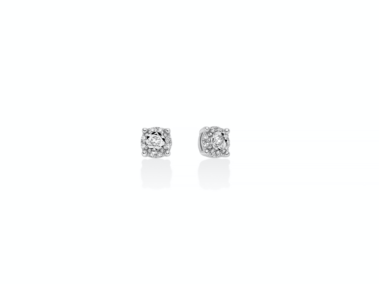 NKlaus Orecchino Singolo A Perno Oro Giallo 375 (9kt) Con Zircone Bianco – Diametro 2,3 Mm