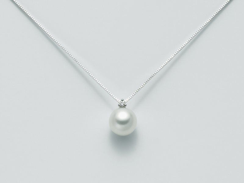 Orecchini Perle Gemelle 9mm e Diamanti PER2543