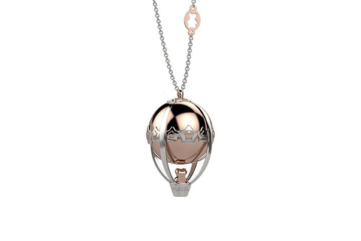 Collana Lunga Con Ciondolo Chiama Angeli Nenalina – Argento 925 – 80 Cm – Regalo Spirituale Donna