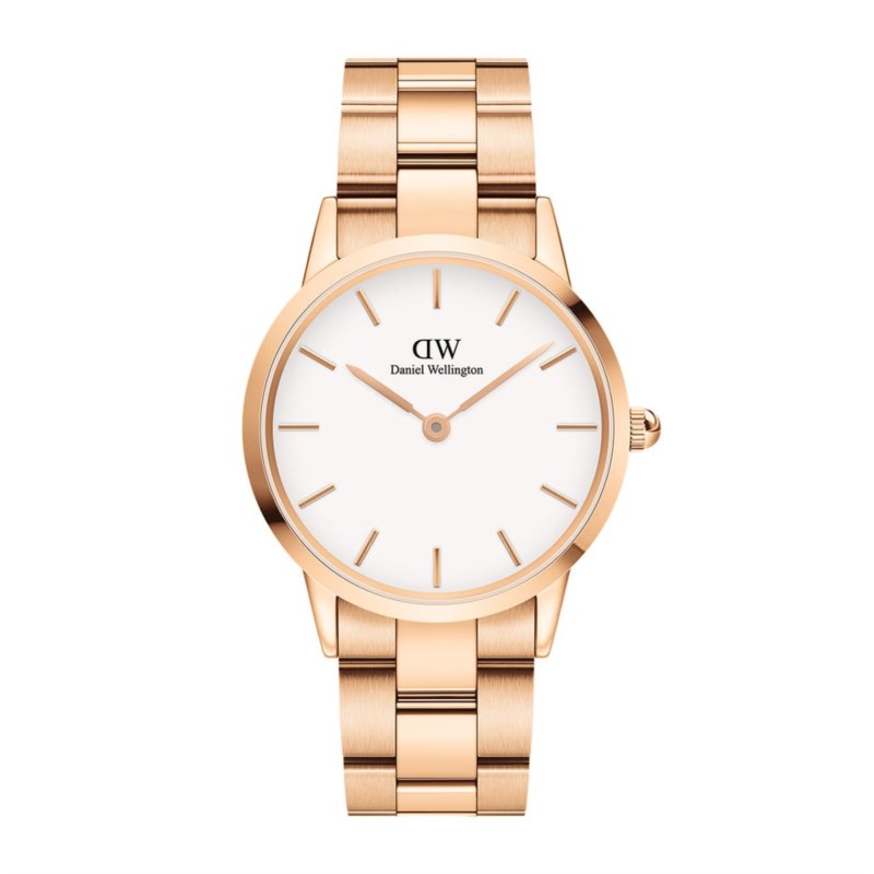Orologio Quarzo DANIEL WELLINGTON Iconic link Dw00100209 Acciaio rosa 36 mm  Donna