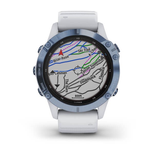Orologio Smart watch GARMIN Fenix 6 010-02410-19 fenix 6 pro solar bianco  Resina 47 mm Bluetooth Uomo