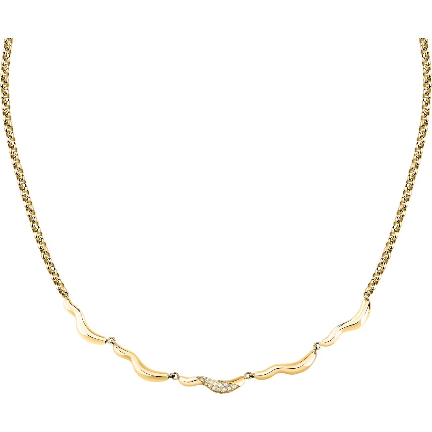 Morellato Incanto Collana Donna: Acciaio E Cristalli, Lunghezza 40+5 Cm