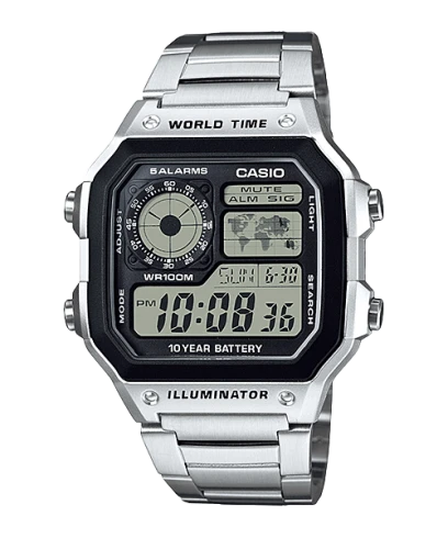 Orologio Casio Timeless AE-1200WHD-1AVEF ae-1200 Quarzo