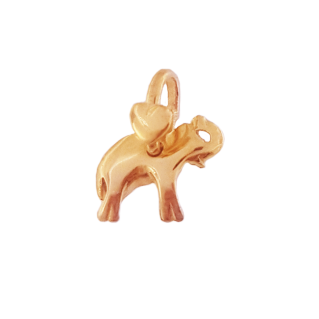 I Cuccioli a201.r elefante oro rosa 9kt