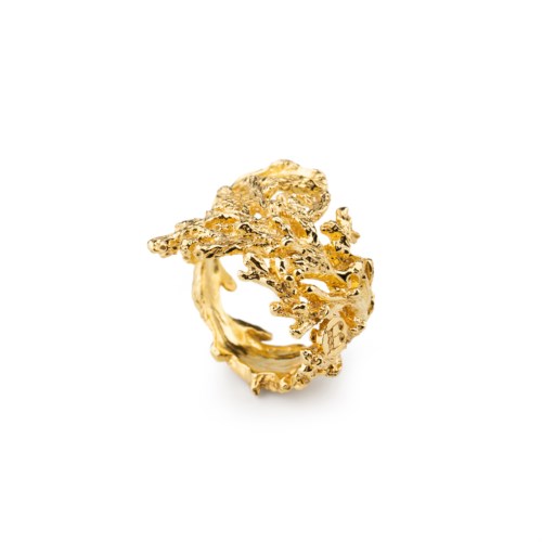 Anelli 60000065 anello gold corallo